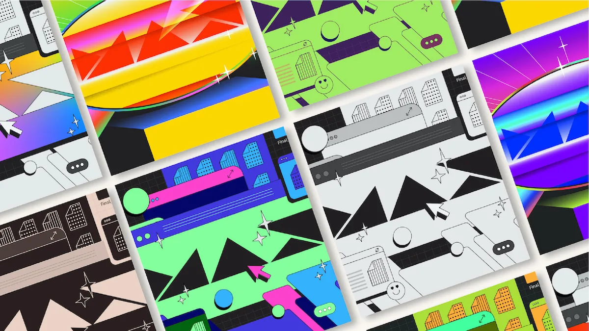 Adobe MAX logo visual assets, Evolution and Mirage