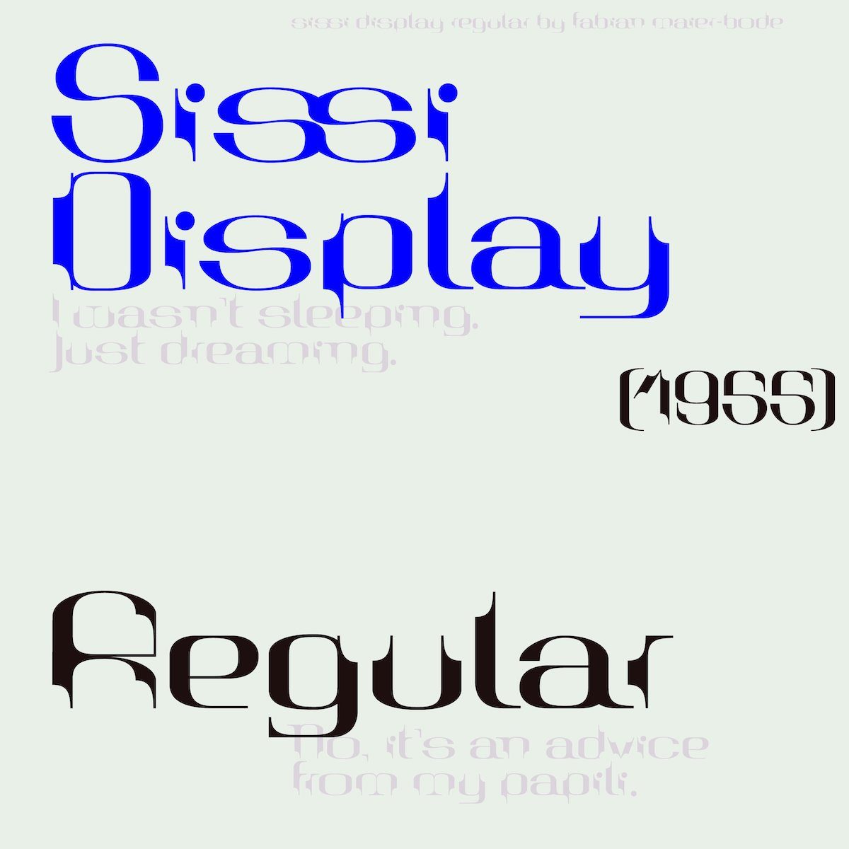 Sissi Display - Display Font 