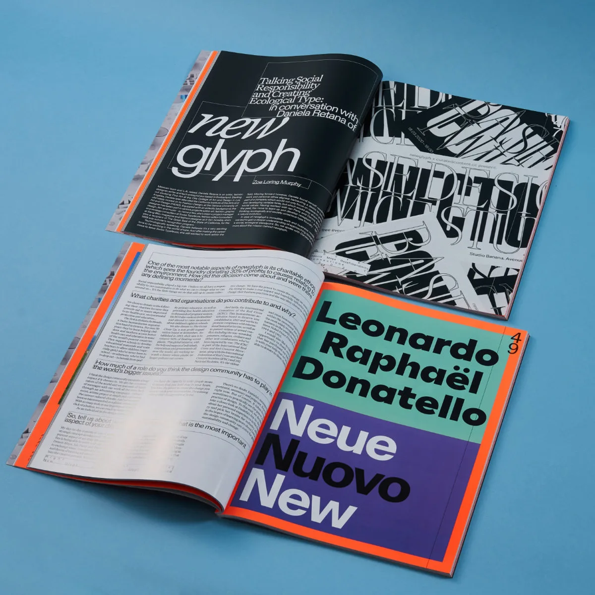 TYPEONE Magazine spreads