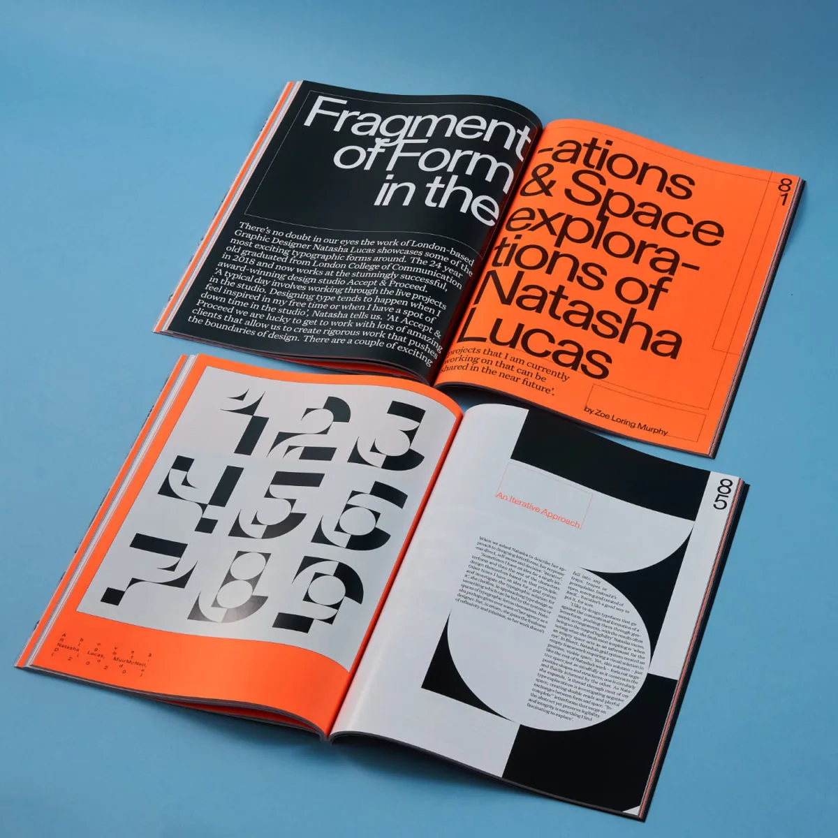 TYPEONE Magazine spreads