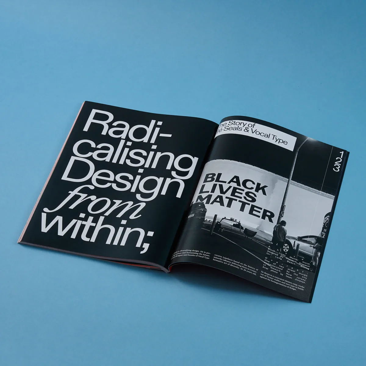 TYPEONE Magazine spreads