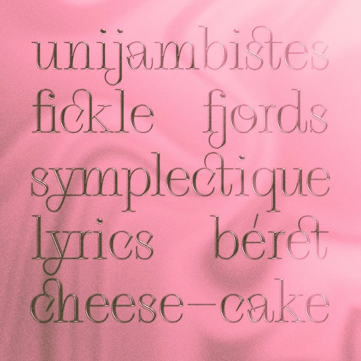 Gallique Light V.2 Updated Features - Added Ligatures 