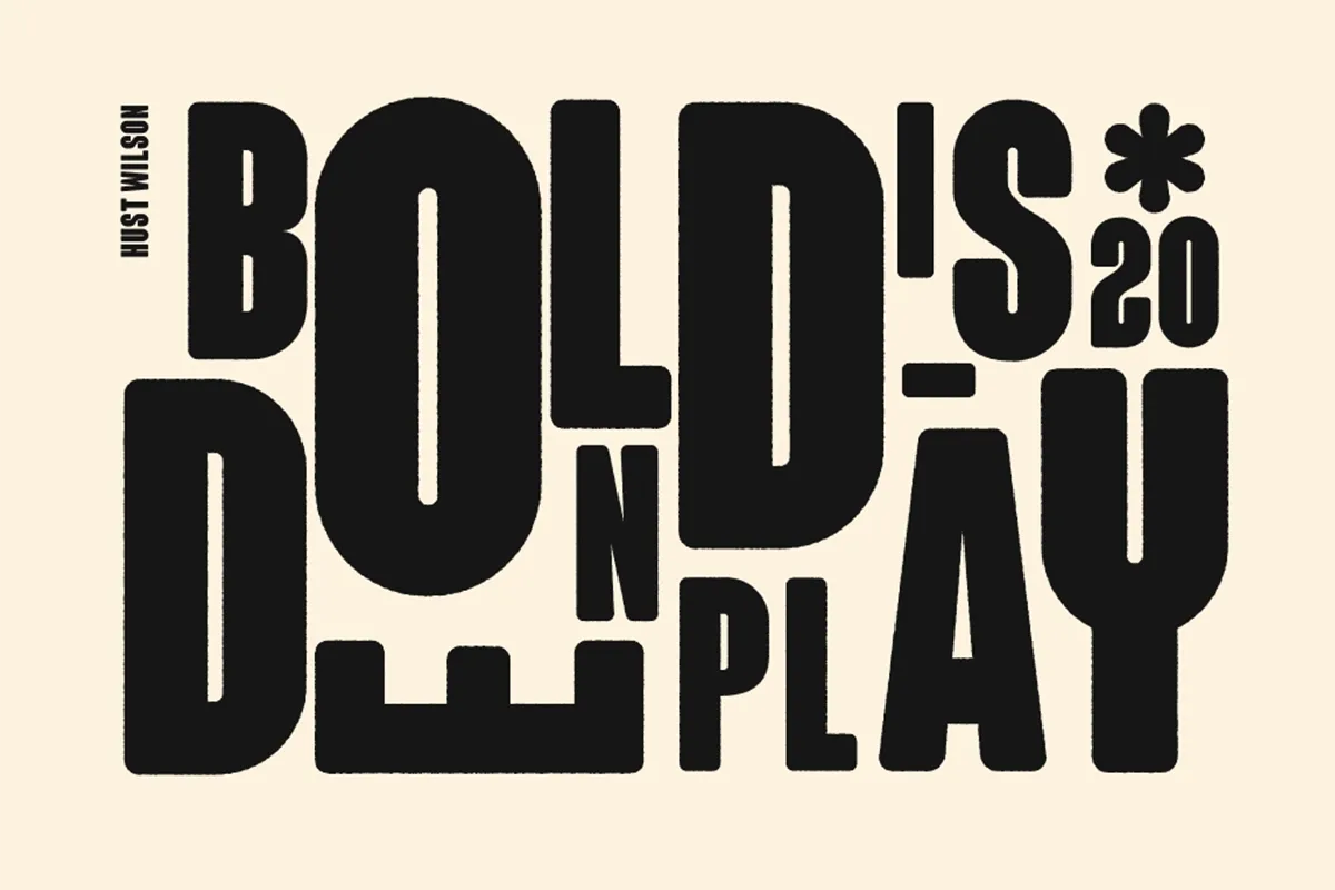 'Bolden Display' by Hust Wilson 