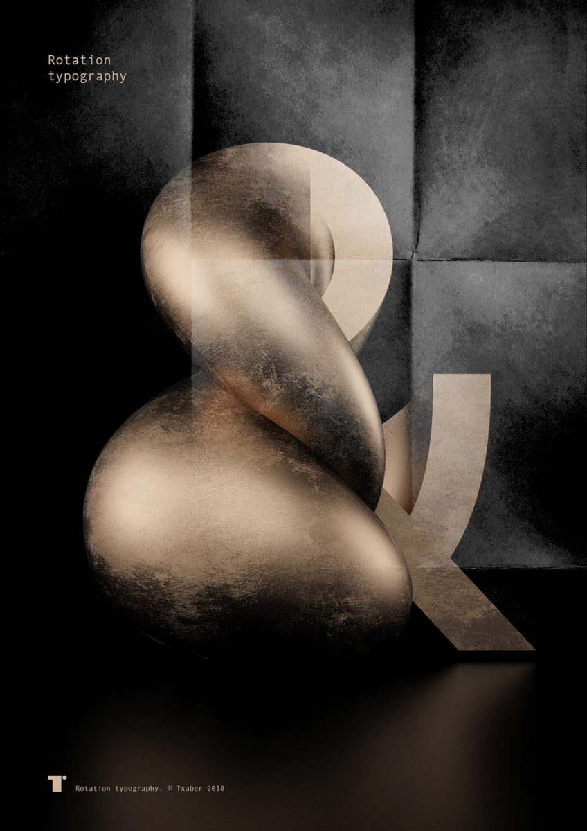 'Rotation' 3D Type - Ampersand 
