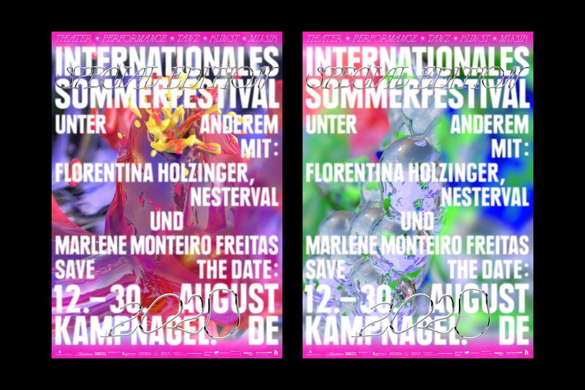 Kampnagel's Internationales Sommerfestival 2020 visual identity 