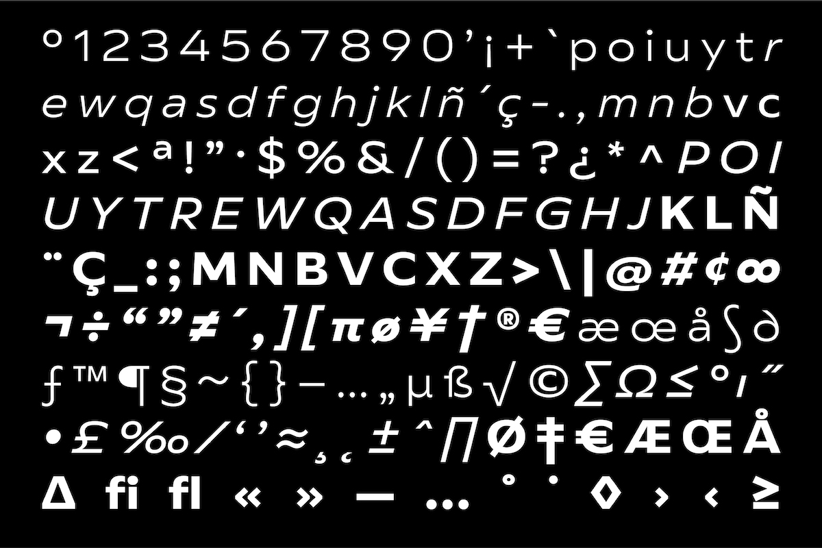 Morillas Sans typeface graphic 