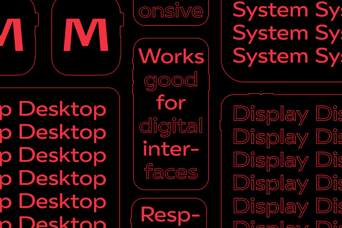 Morillas Sans typeface graphic 