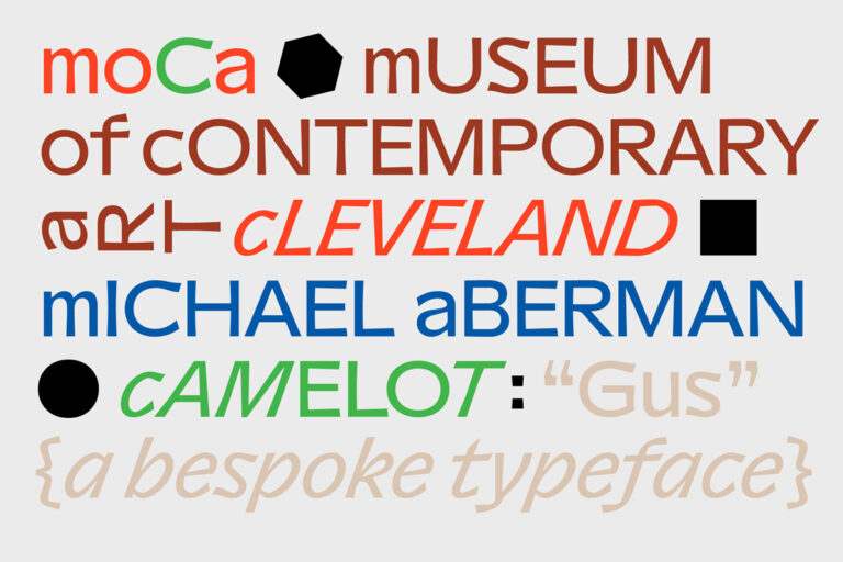 Camelot Typefaces Custom font for MoCa