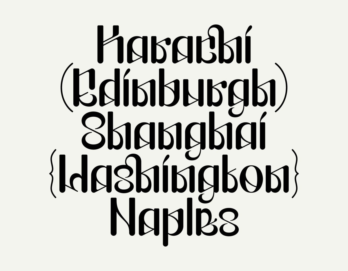 Ajax Piper's new typeface Nubya.