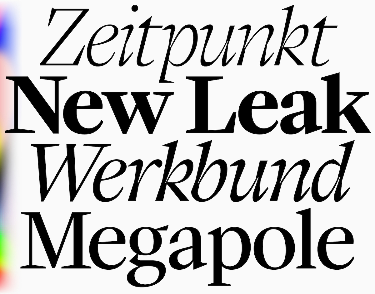 Type specimen for Extraset's new typeface ES Face, designed by Alex Dujet.