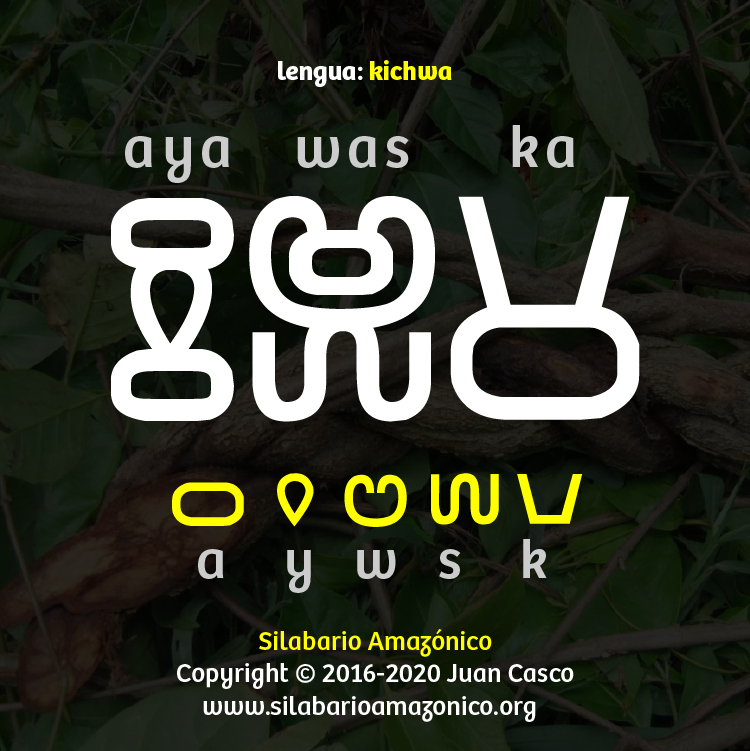 Silabario Amazonico, a new writing system for indigenous Amazonian languages – Kichwa 