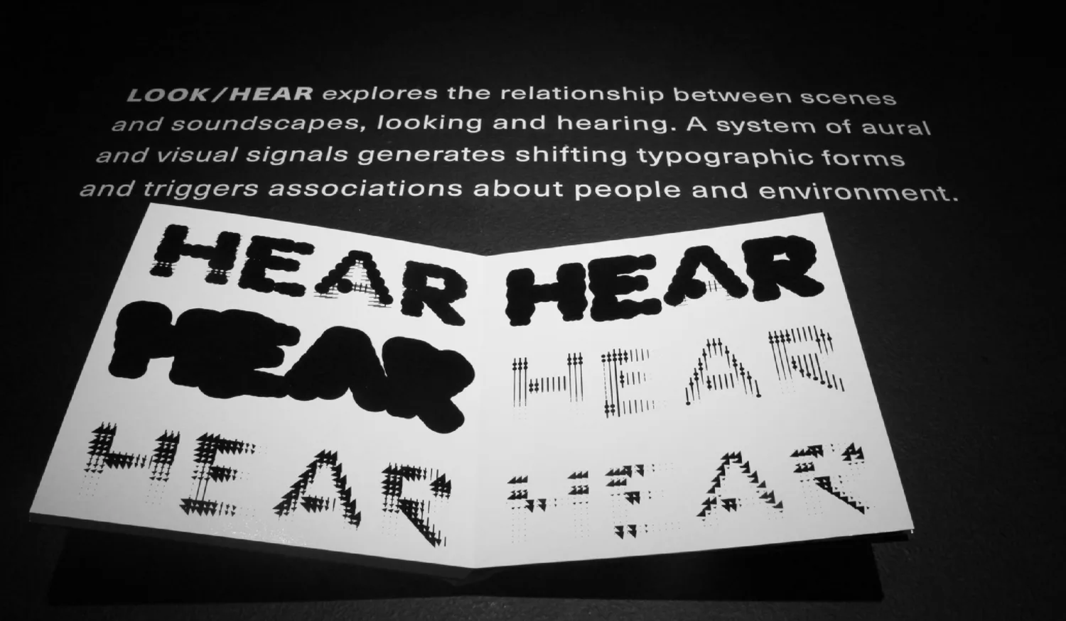 LOOK/HERE: a typeface design project by Pentagram Senior Designer Ran Zhen, accompanying the interview: "A Glimpse of the Journey to Becoming a Senior Designer." 