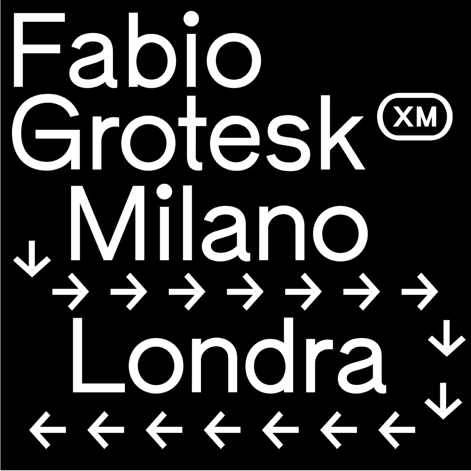 Fabio XM, a new font by Giulia Boggio, available on Type Department. 