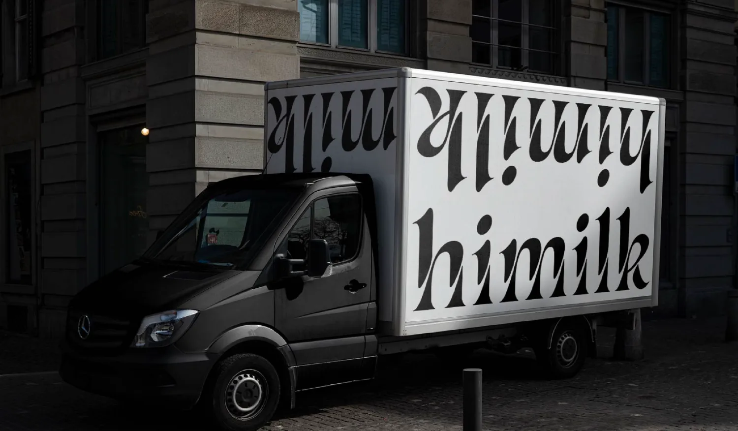 Remix Stencil Display Type by Ran Zhen. Image accompanying the interview: "A Glimpse of the Journey to Becoming a Senior Designer."