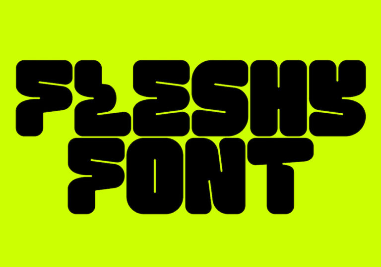 Fleshy Font on Type Department