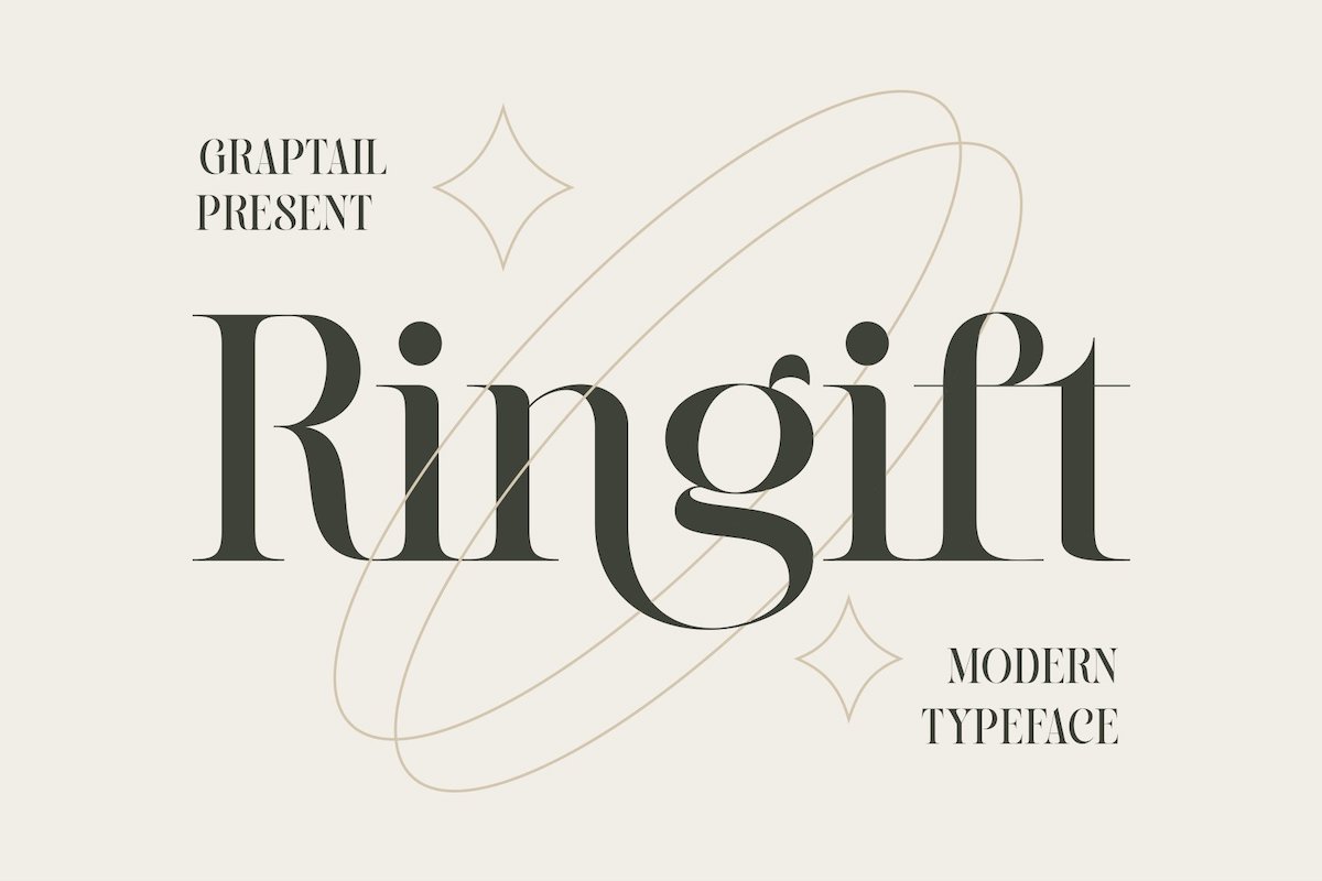 Ringift, a new font on Type Department in 2022. 