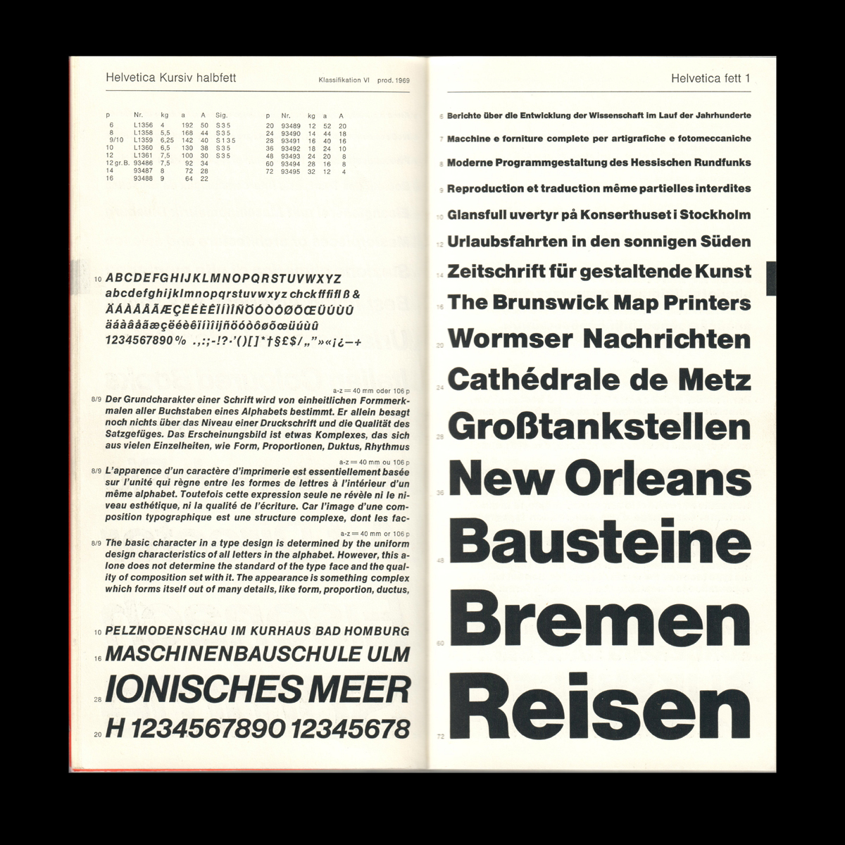 Stempel & Haas type specimen, 1975: Production Type’s Jean-Baptiste Levée digs out the best gems of his foundry’s work library.