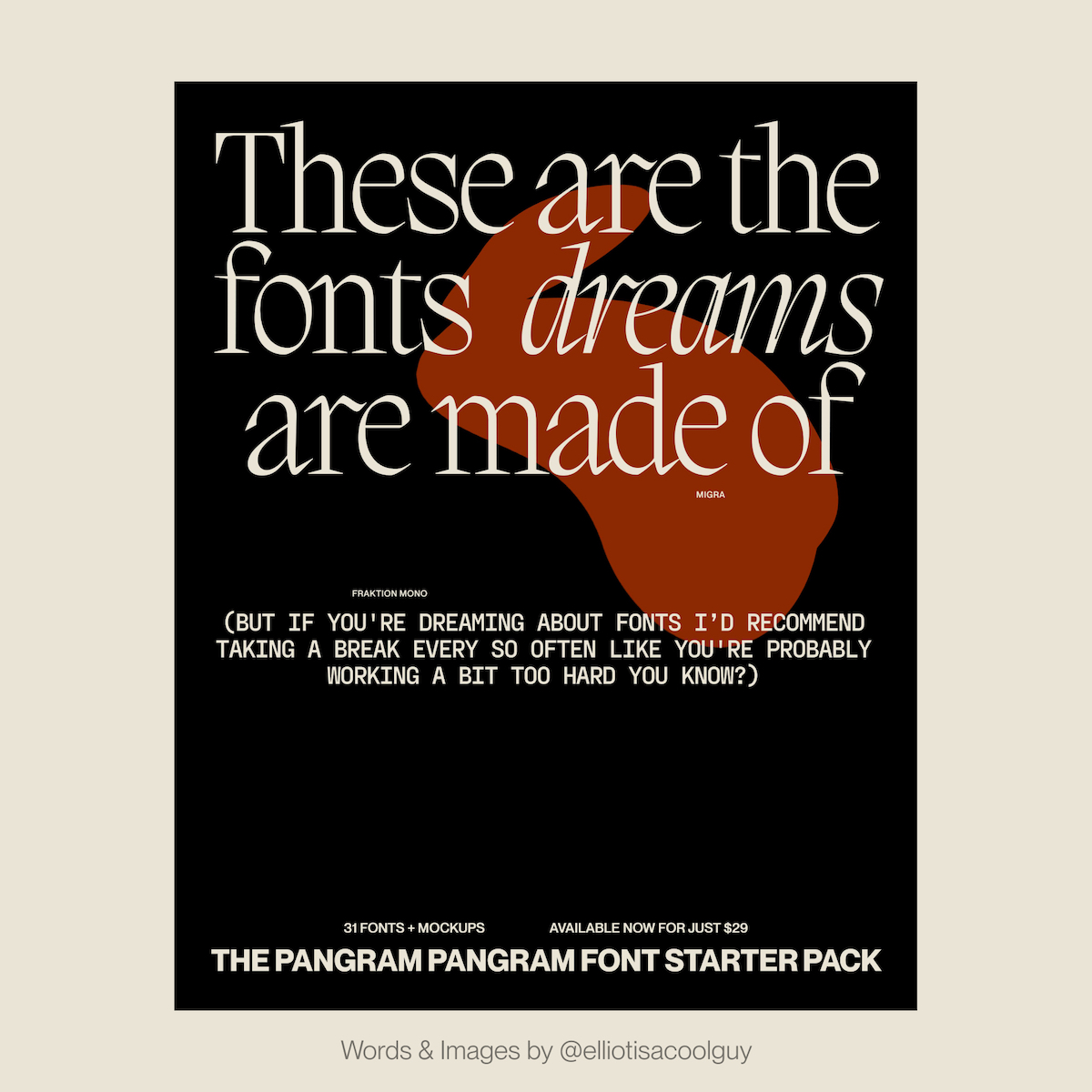 Pangram Pangram font starter pack