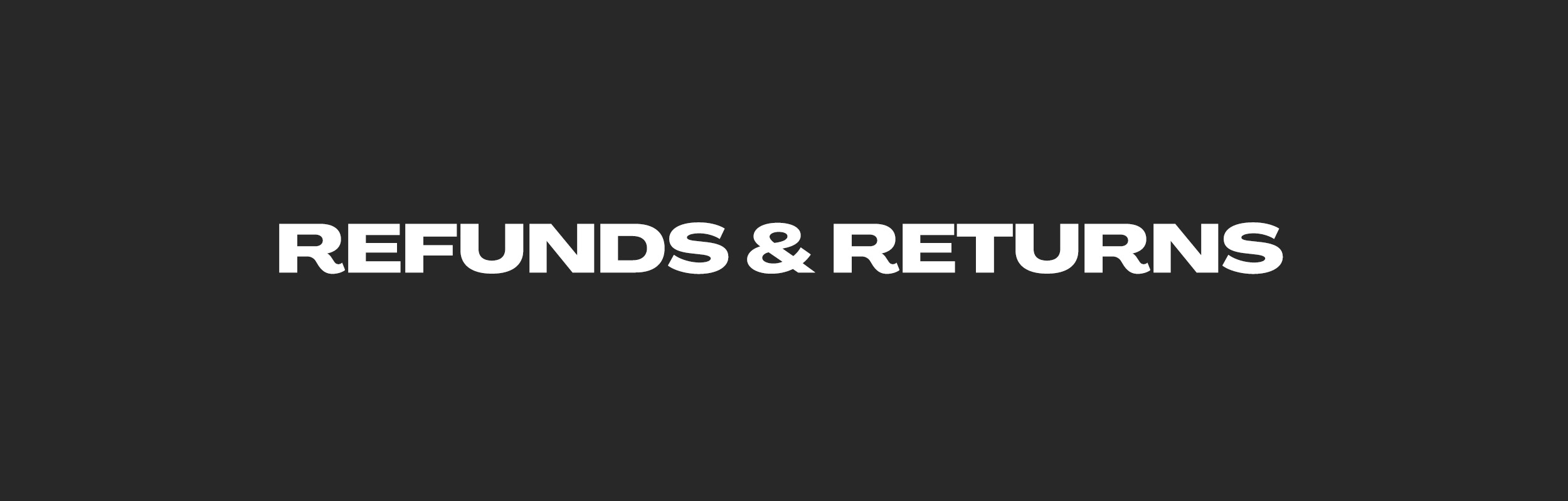 TYPEONE Magazine refunds and returns help page