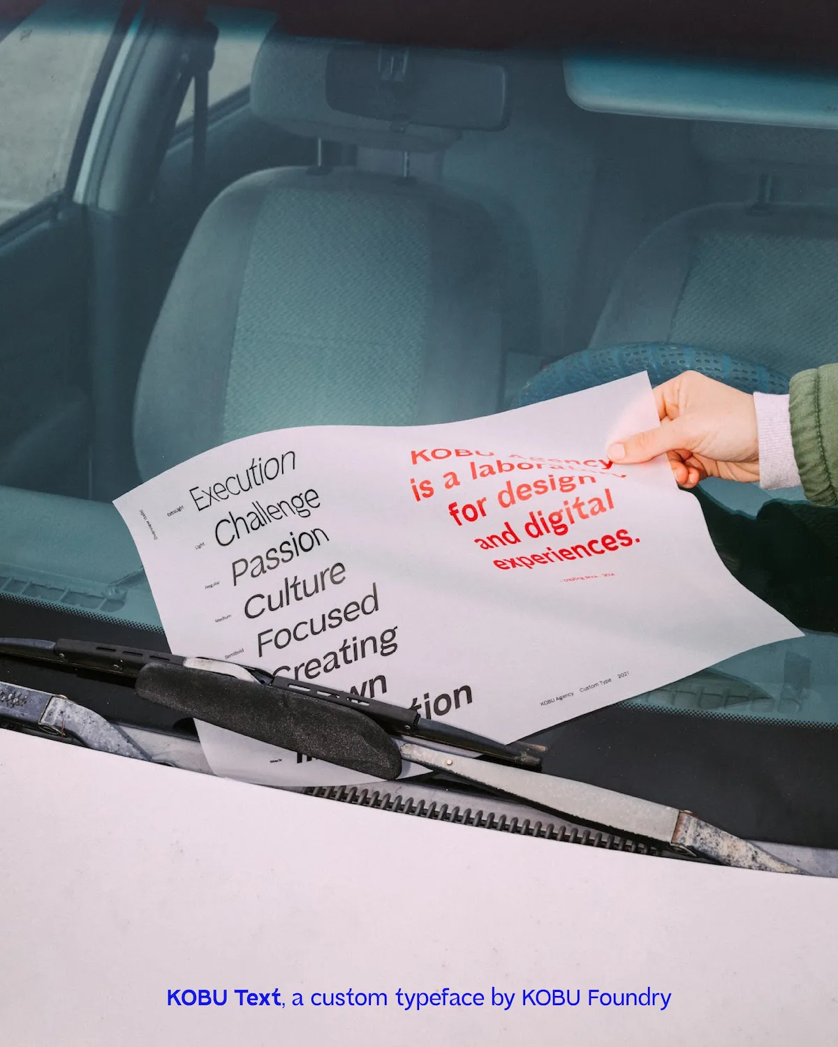 KOBU Text, a custom typeface by KOBU Foundry.