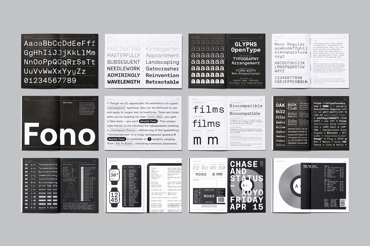 Aeonik Mono & Fono – two new fonts from CoType Foundry.