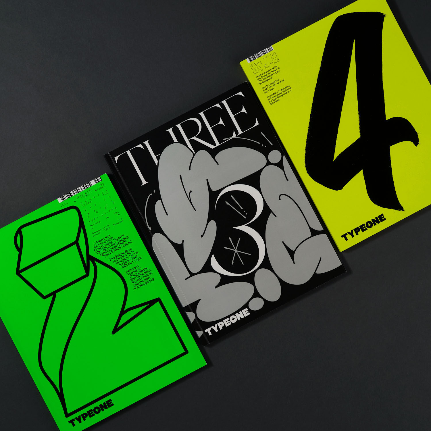 TYPEONE Magazine — Issues 02-04 Bundle