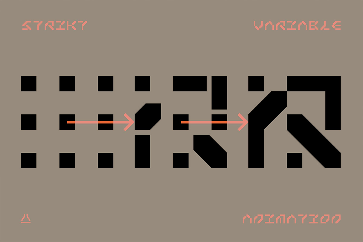 Strikt - a variable font by NaumType.