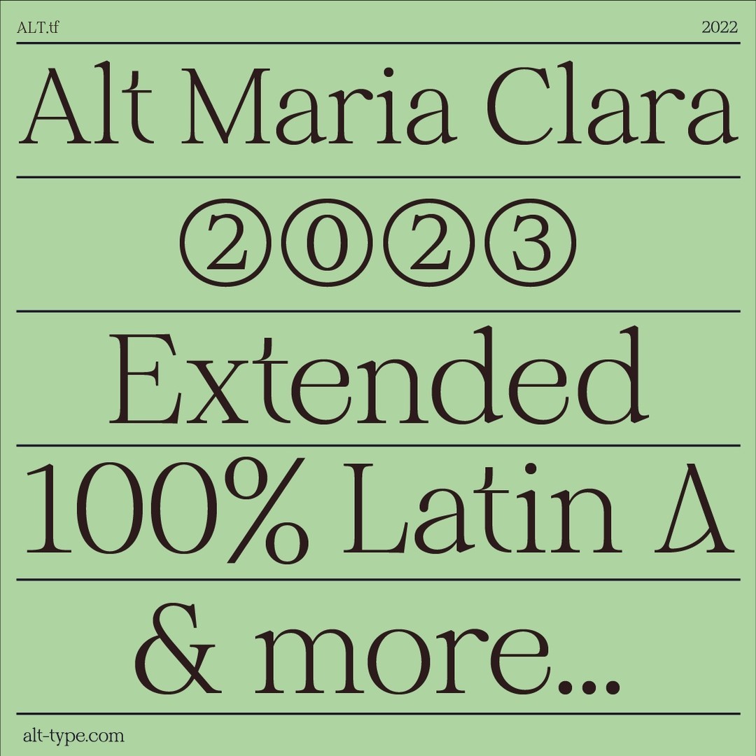 ALT Maria Clara Latin Support Extension