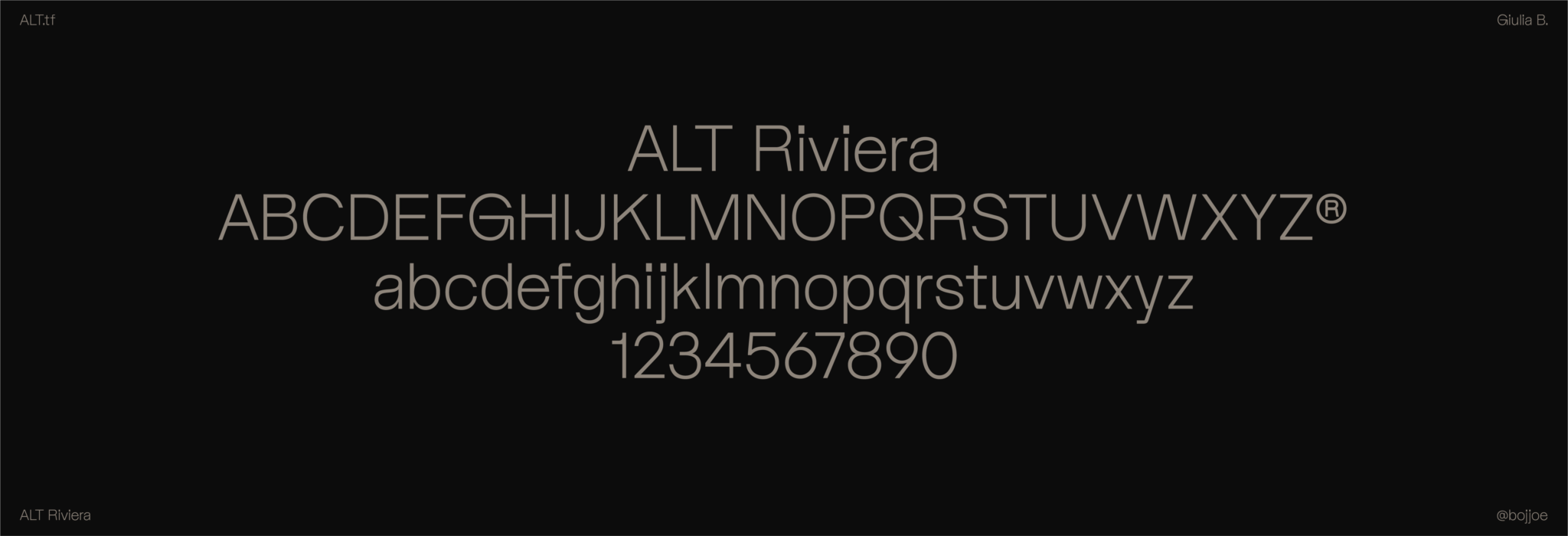 Boxes and Babes: ALT.tf Releases its New Font Family ALT Riviera - TYPE01