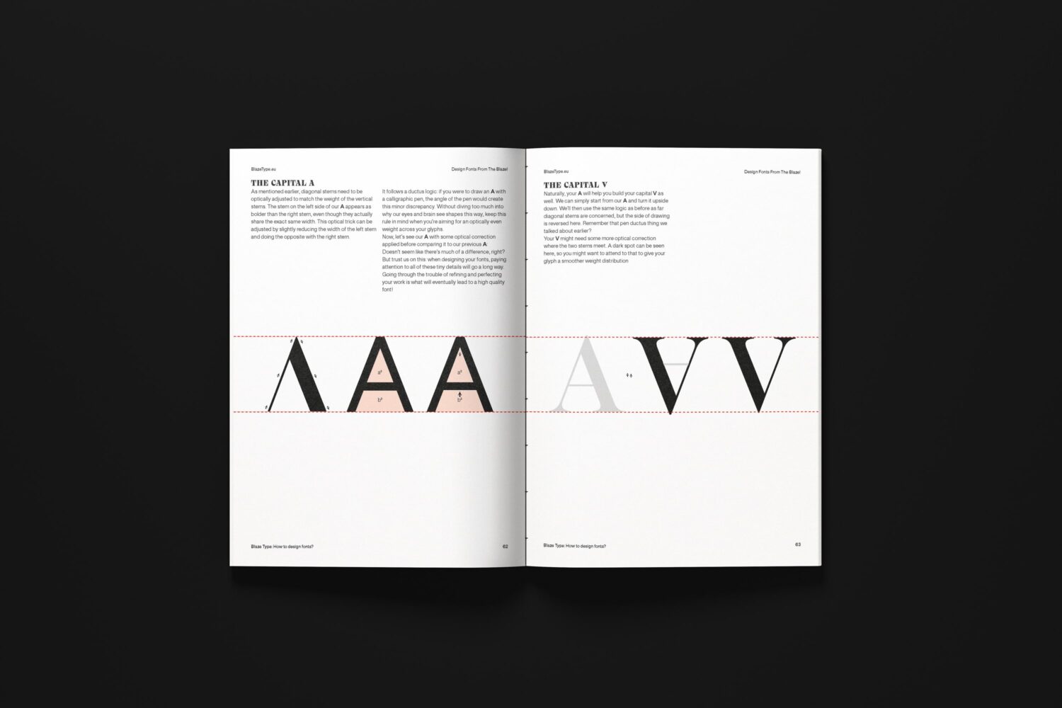 Blaze Type how to design fonts publication