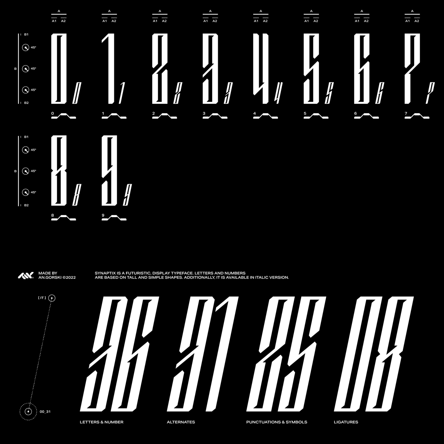 Synaptix typeface