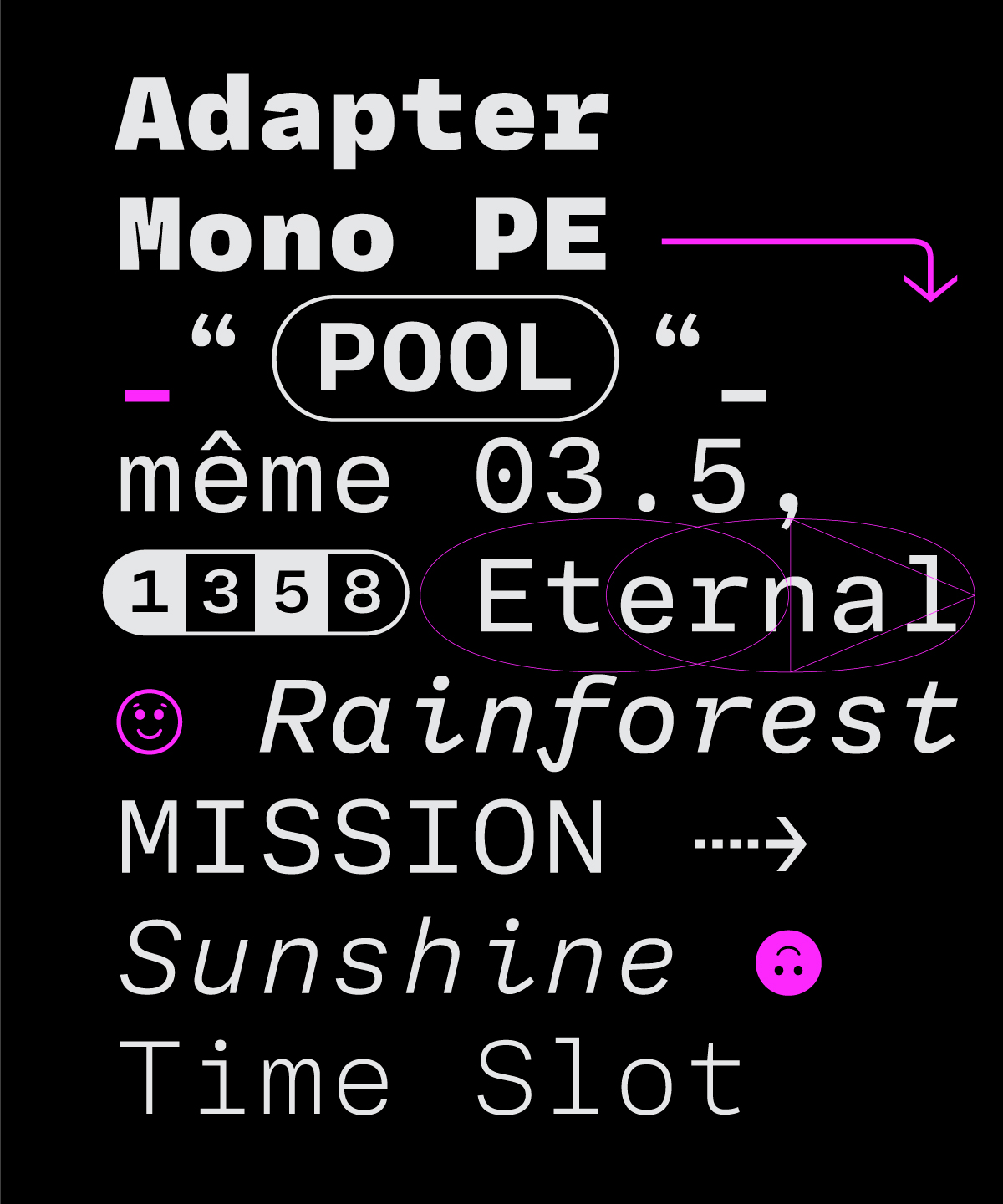 Rosetta Type monospaced fonts