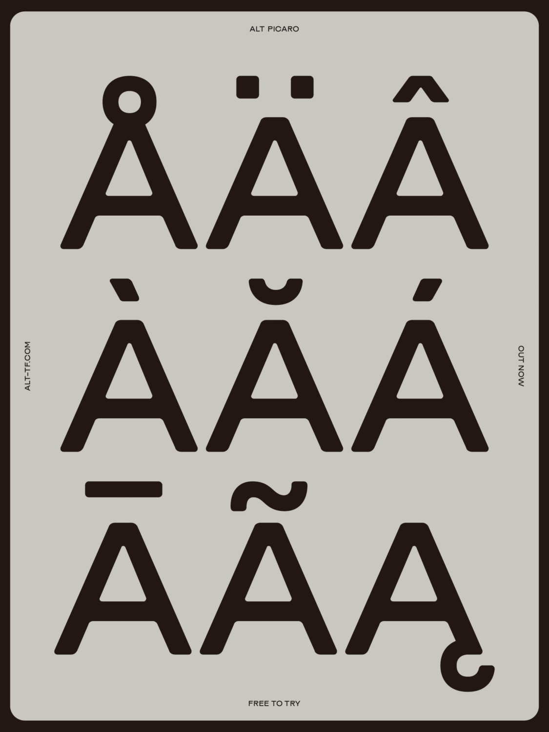 ALT Picaro Font Release by ALT