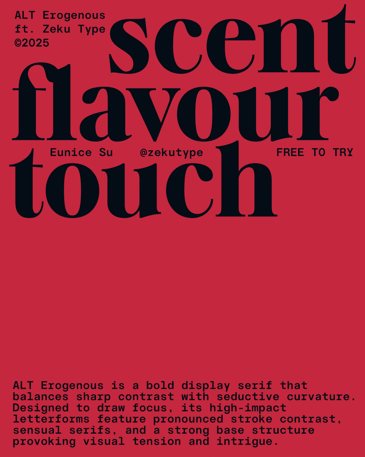 ALT Erogenous font release by ALT Type Foundry