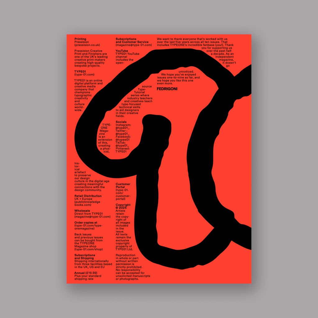 Digital TYPEONE Magazine Issue 10