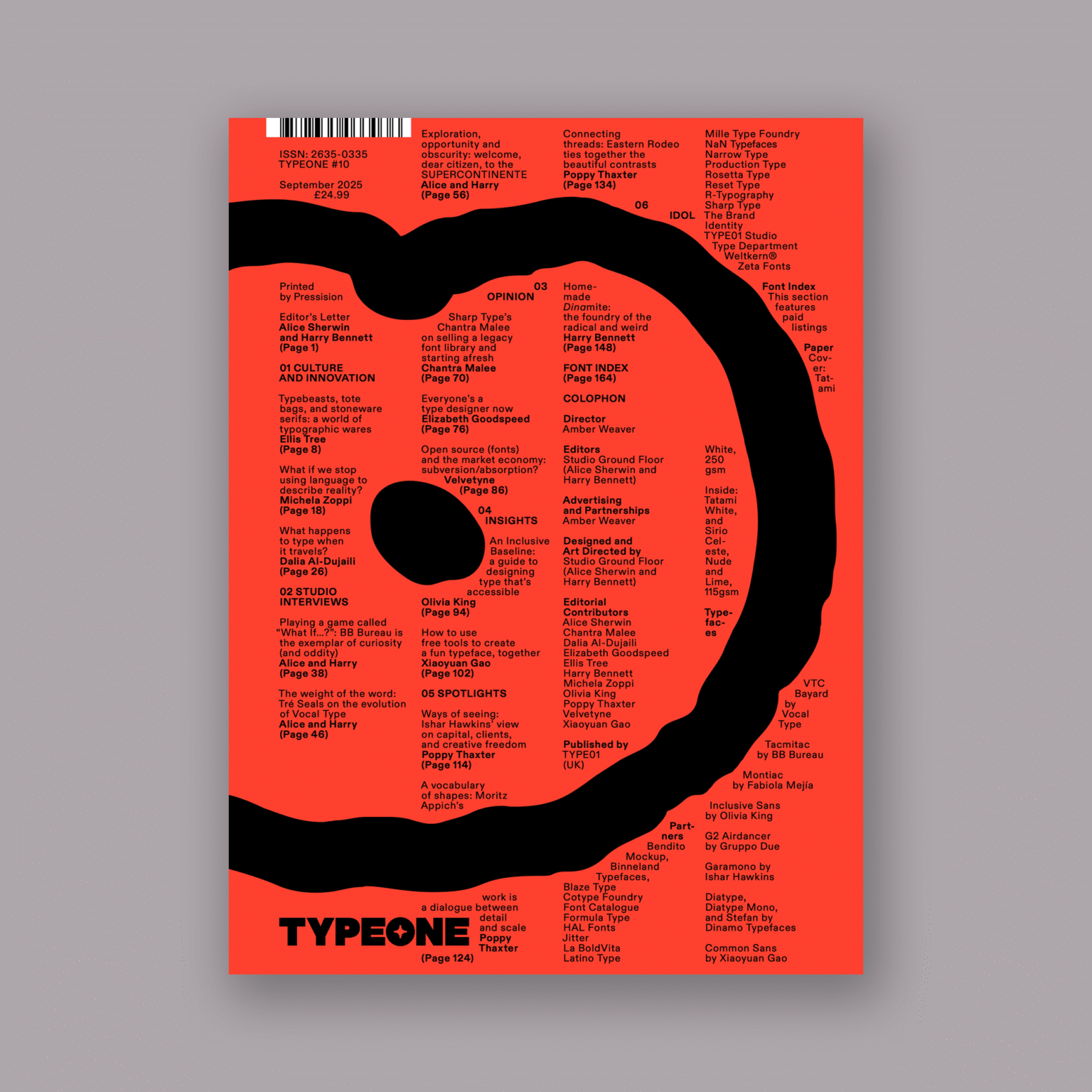 Digital: TYPEONE Magazine — Issue 10 - TYPE01