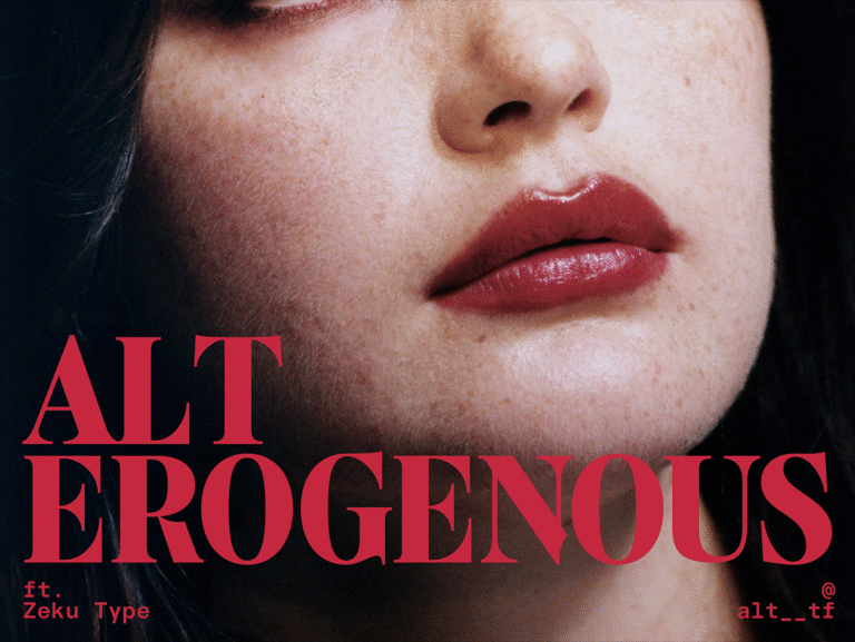 ALT Erogenous font release by ALT Type Foundry