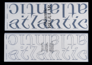 Atlantic Italics Typeface
