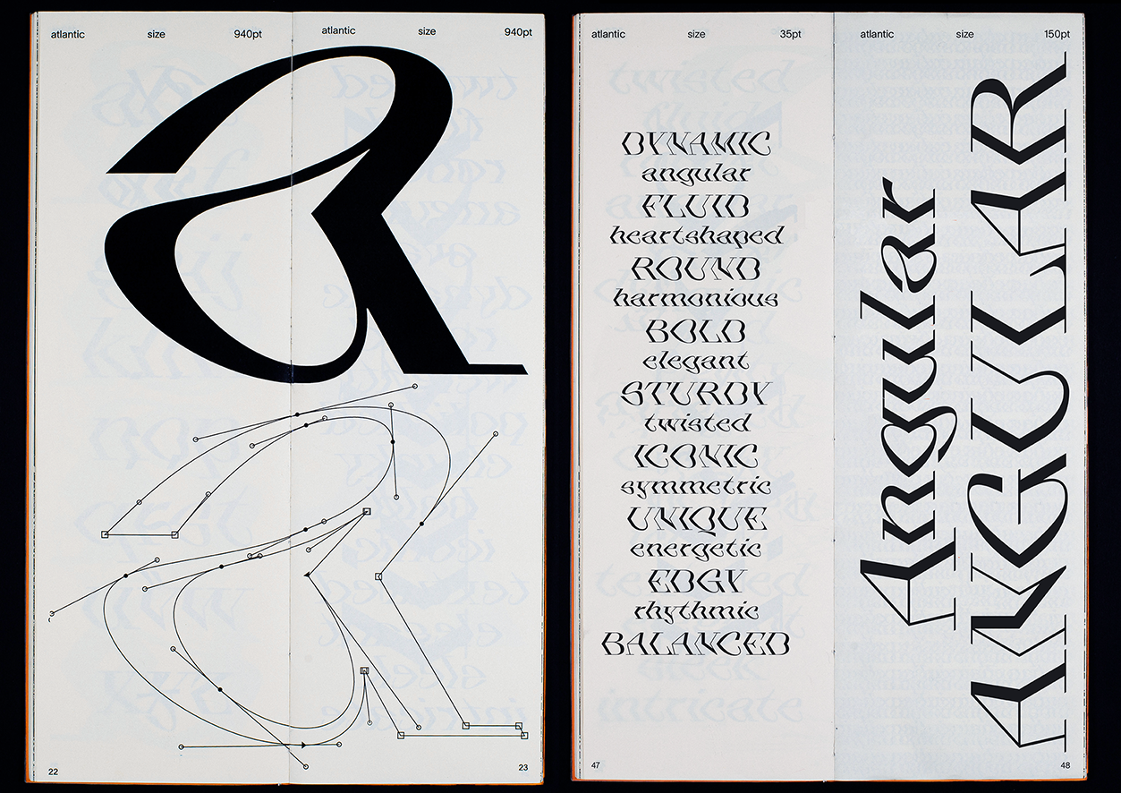 Atlantic Italics Typeface