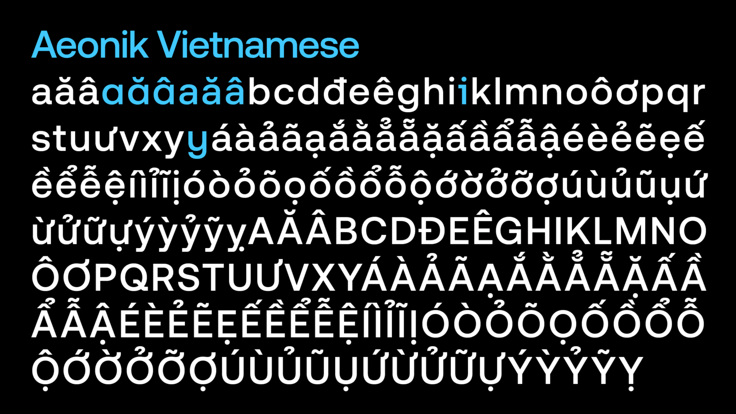 CoType Foundry Aeonik Vietnamese