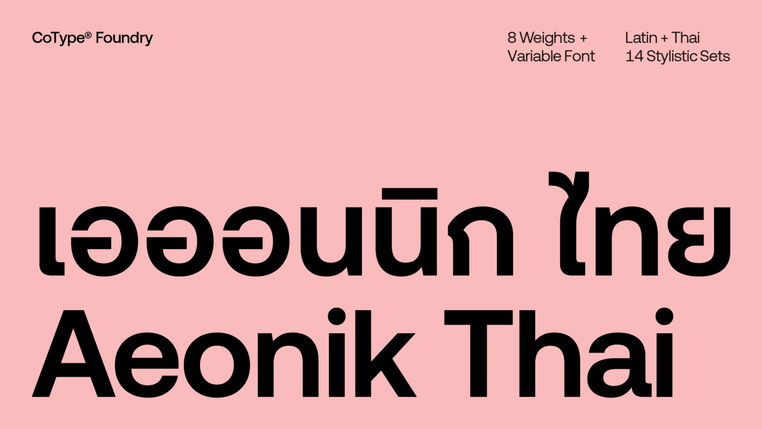 CoType Foundry Aeonik Thai