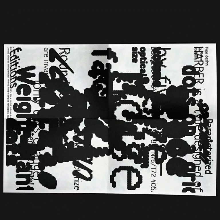 Type in overview - Harper font