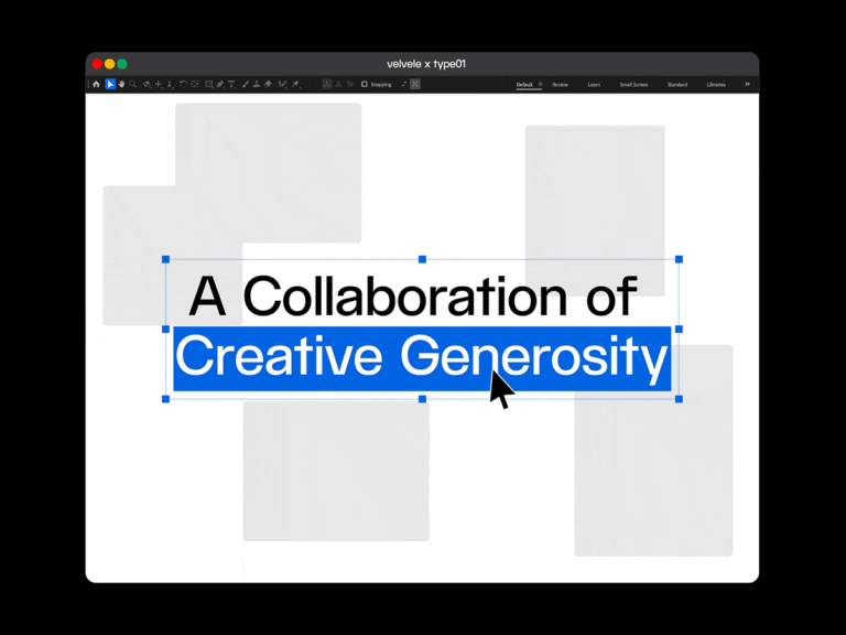 TYPE01 x Velvele Collaboration