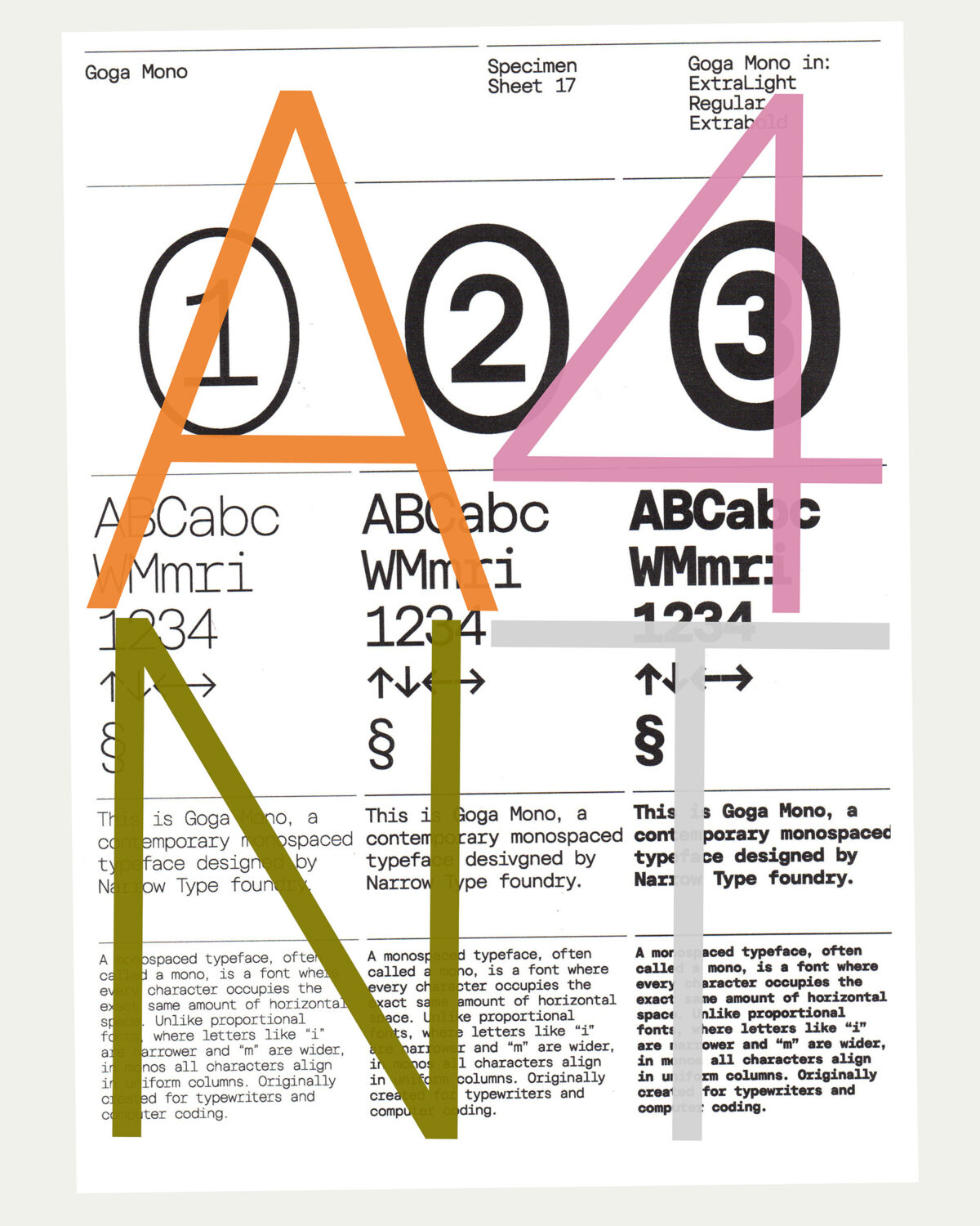 Narrow Type Goga Mono