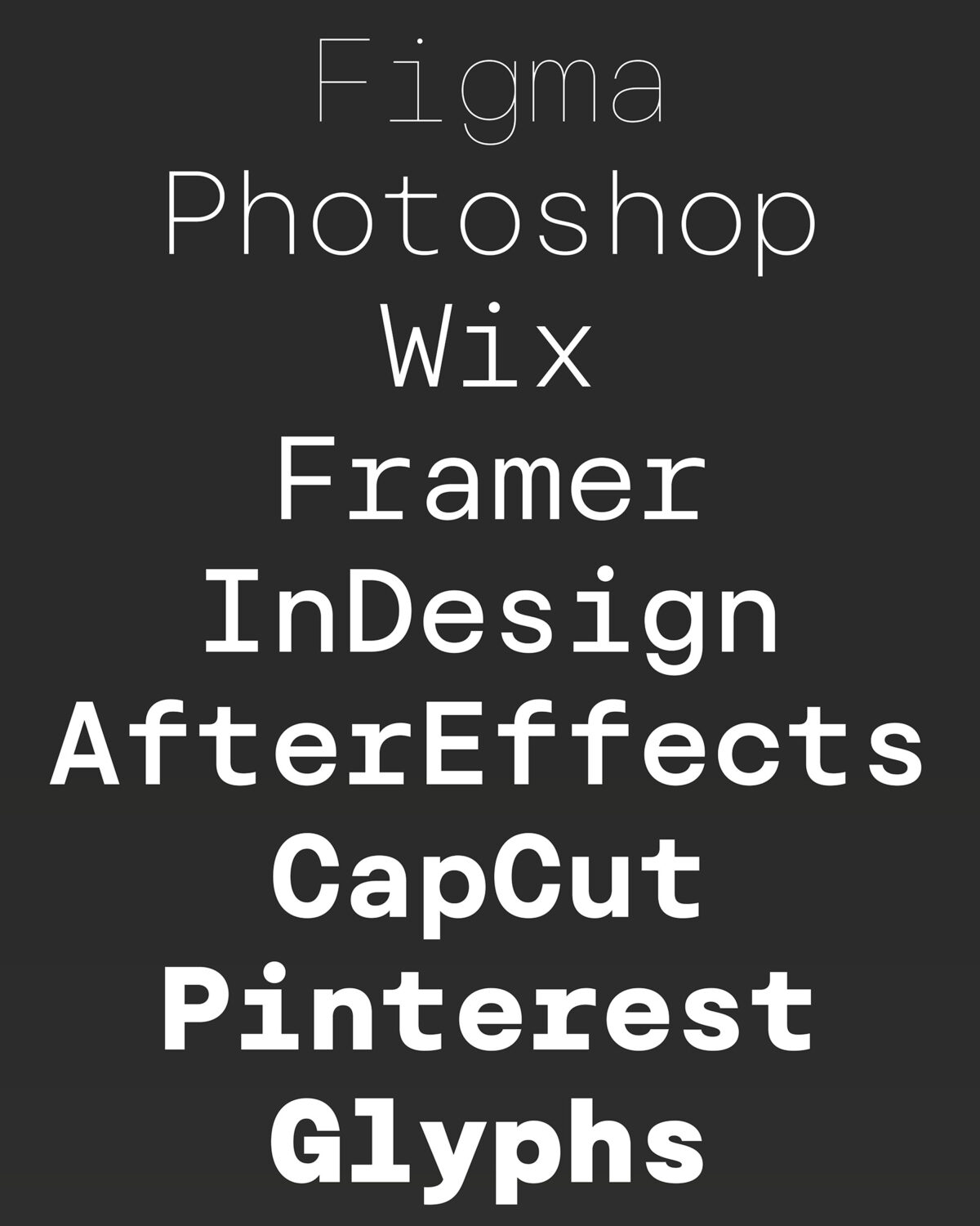 Narrow Type Goga Mono