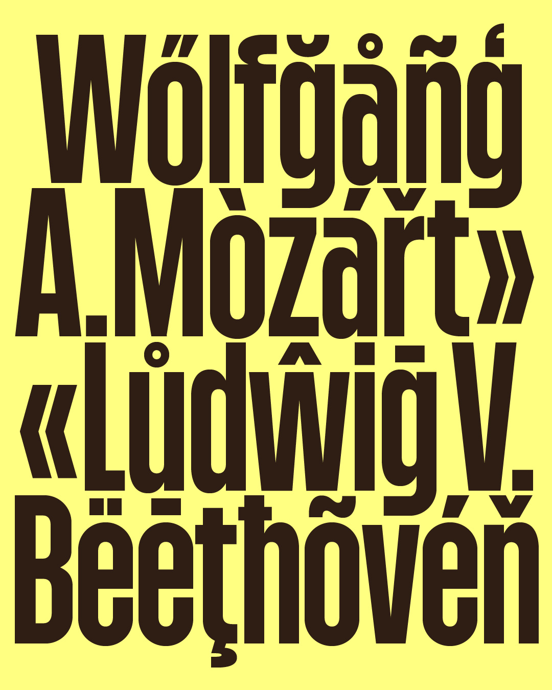 T1 Glicky font released through T1 Foundry