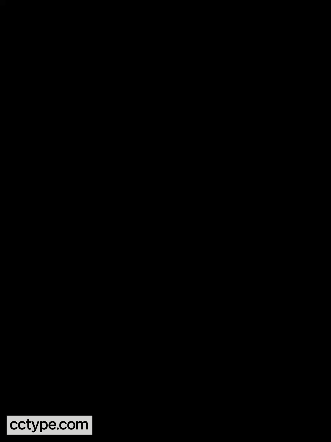 CC Timeline typeface from CC Type Foundry